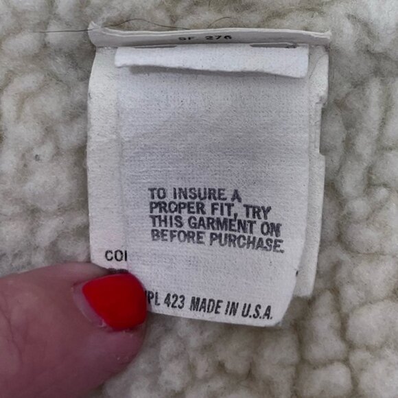 Vintage Levi’s Denim Sherpa Lined Trucker Vest Jacket Men M - Made in USA - Picture 7 of 9